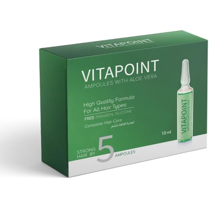 Vitabont Aloe Vera Hair Ampoules, 5 Ampoules, 10 ml, Paraben & Silicone Free, Complete Care for All Hair Types - Image 2